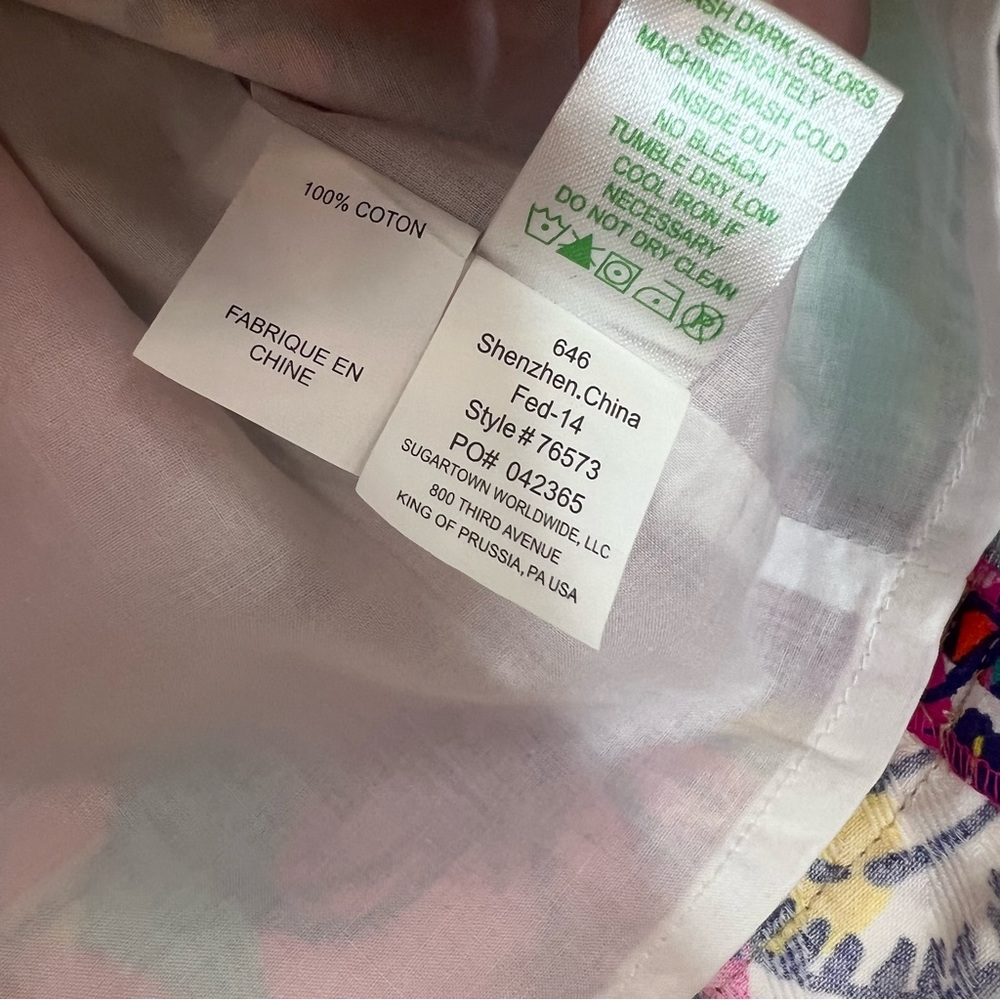 Lilly Pulitzer Eaton Shift Dress Sea and be Seen Size 00 - Picture 12 of 12